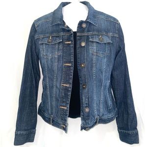Eddie Bauer Denim Jean Trucker Jacket Womens Ladies Small